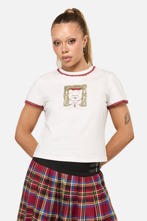 Dangerfield - Tito Cat Tee - cream