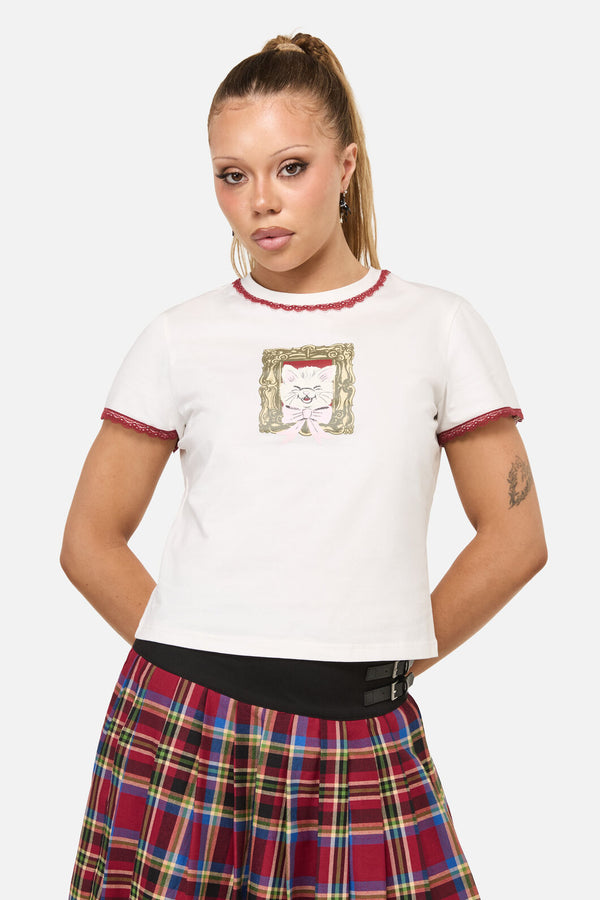 Dangerfield - Tito Cat Tee - cream