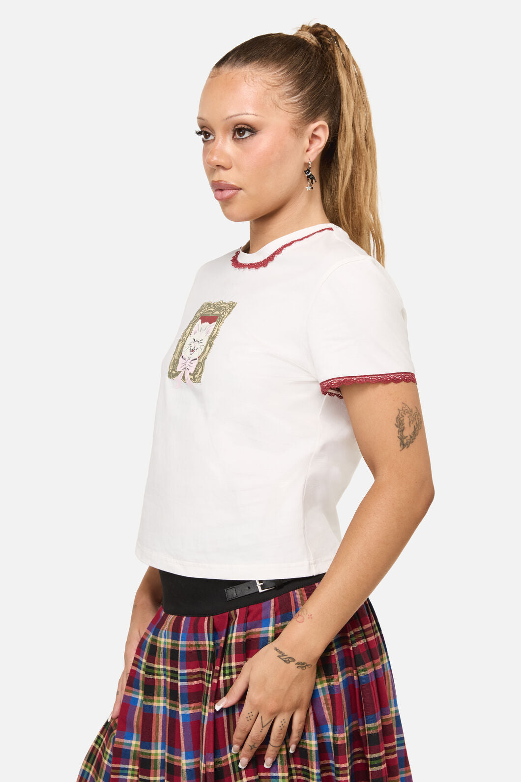 Dangerfield - Tito Cat Tee - cream