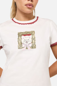Dangerfield - Tito Cat Tee - cream
