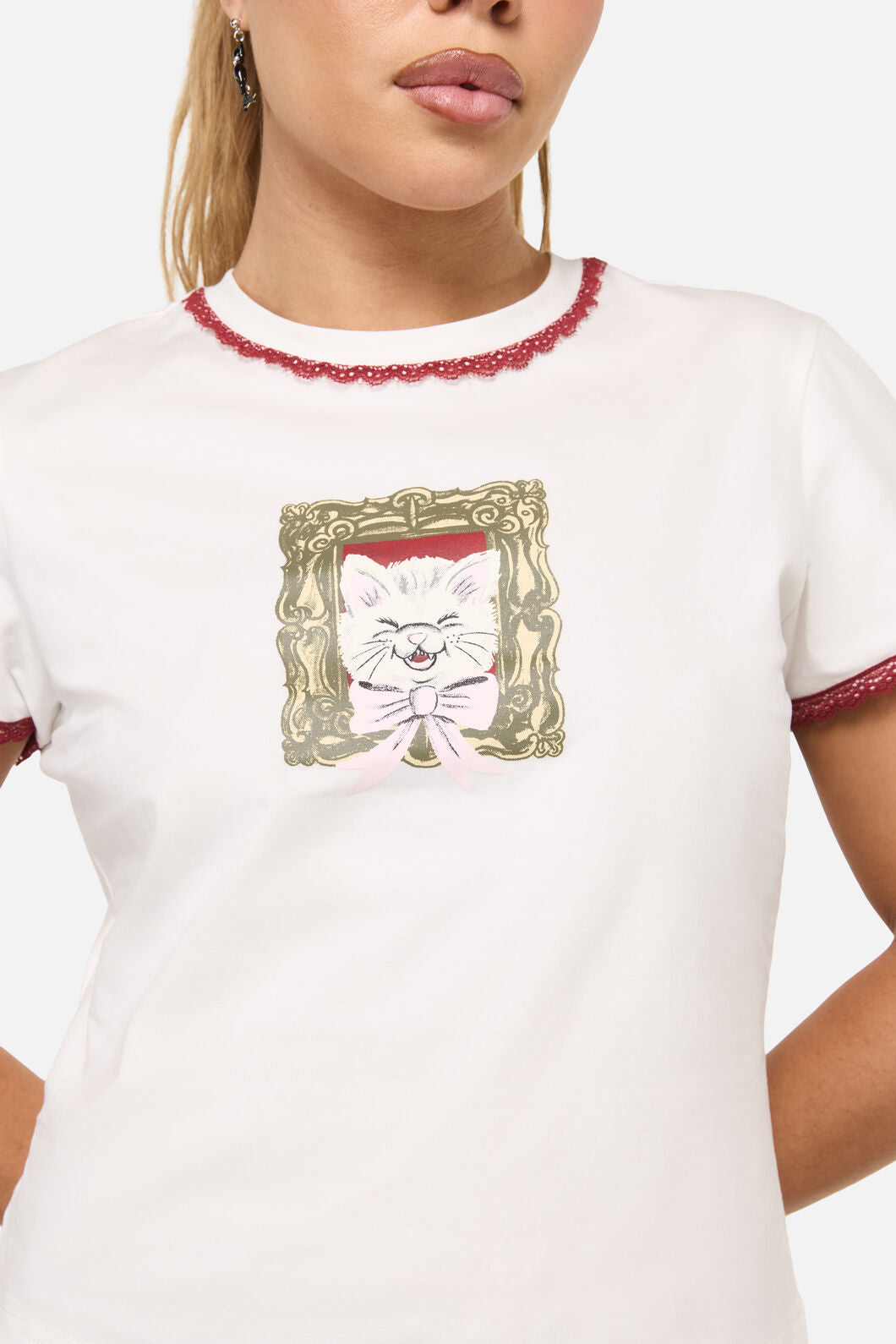Dangerfield - Tito Cat Tee - cream