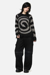 Dangerfield - Slithering Goth Knit - black-white