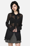 Dangerfield - Serpent Goth Blouse - black