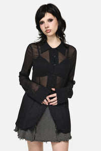 Dangerfield - Serpent Goth Blouse - black