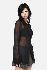 Dangerfield - Serpent Goth Blouse - black