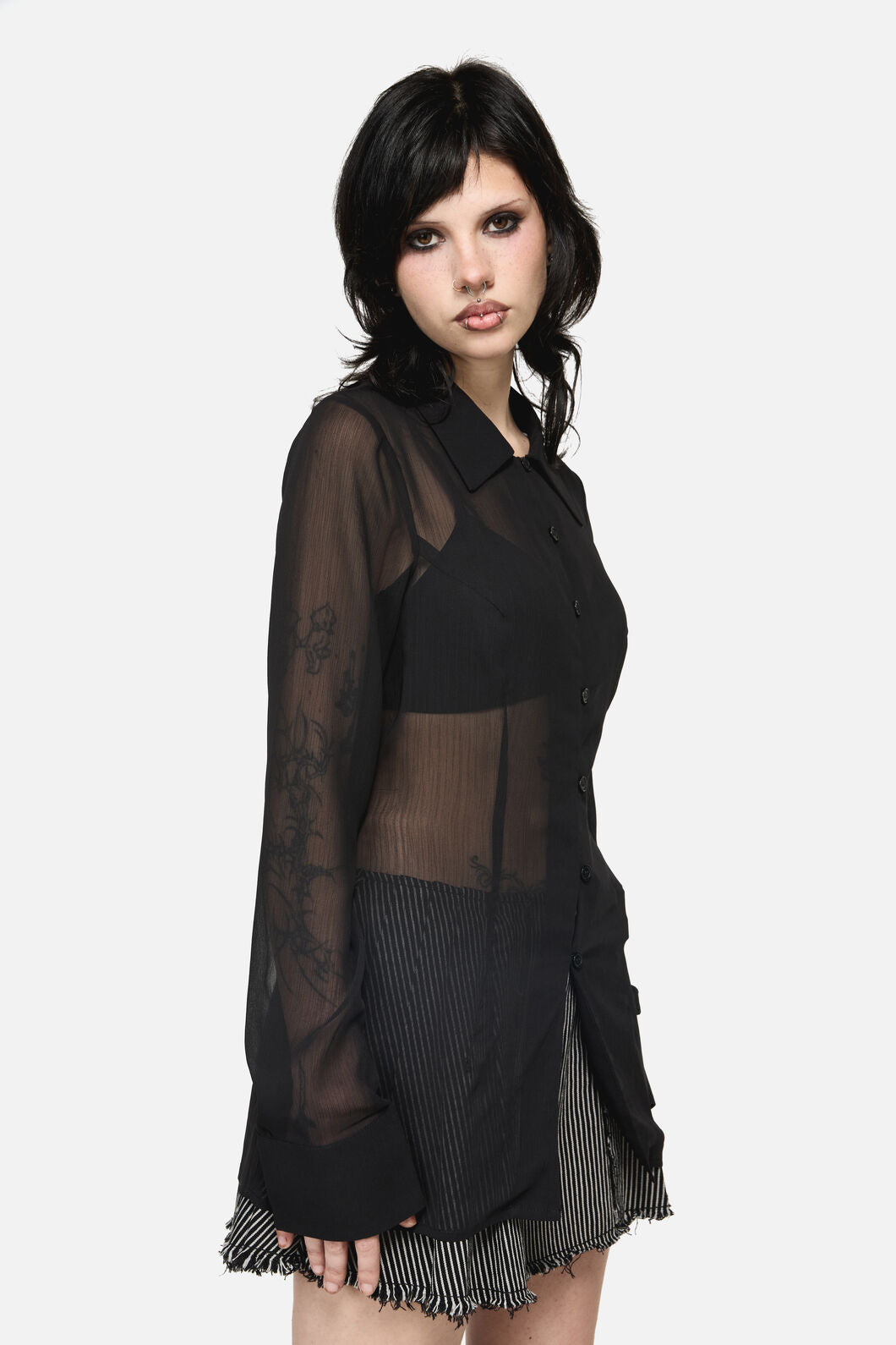 Dangerfield - Serpent Goth Blouse - black