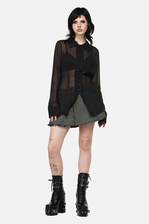 Dangerfield - Serpent Goth Blouse - black