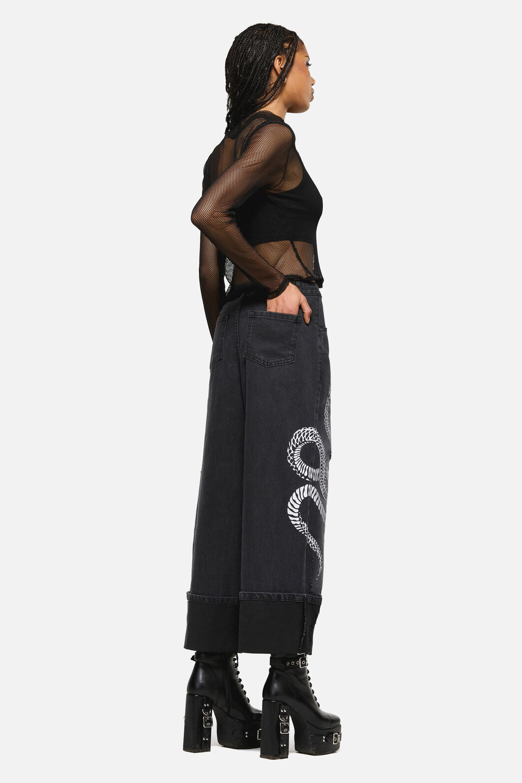 Dangerfield - Slithering Goth Jean - black