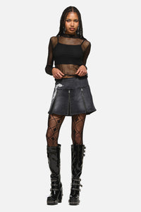 Dangerfield - Slithering Goth Skort - black