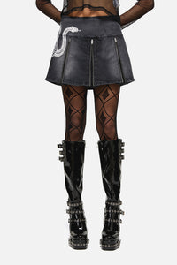 Dangerfield - Slithering Goth Skort - black