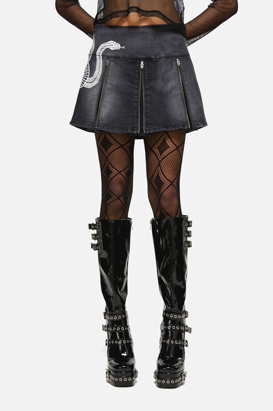 Dangerfield - Slithering Goth Skort - black