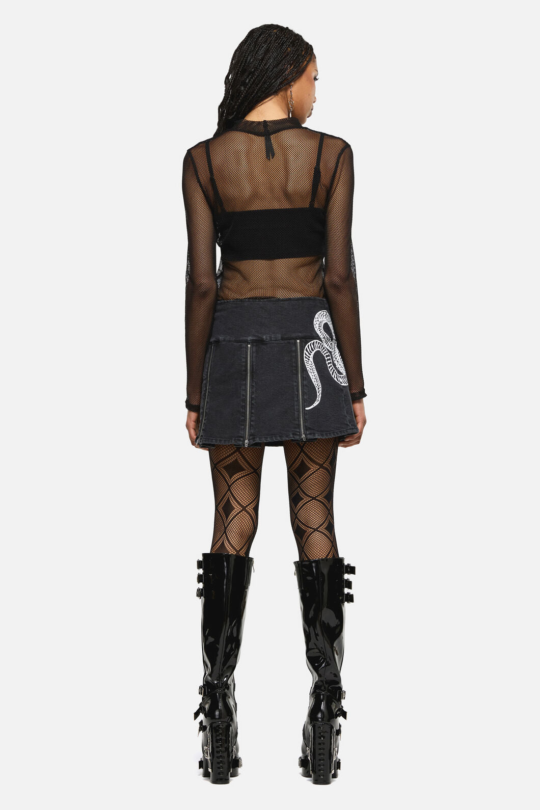 Dangerfield - Slithering Goth Skort - black