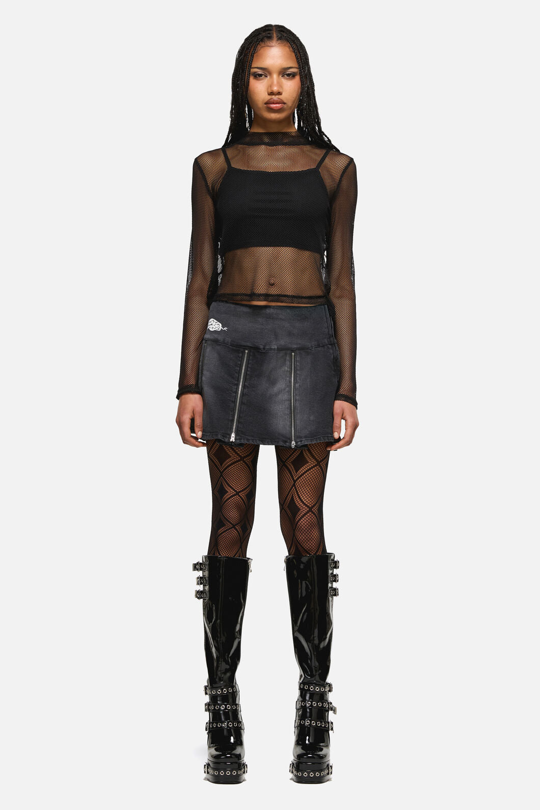 Dangerfield - Slithering Goth Skort - black