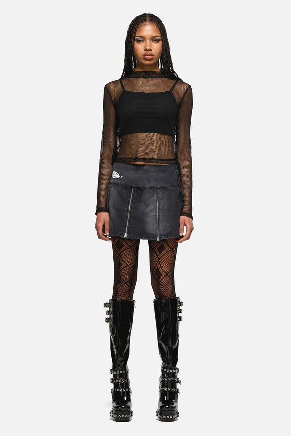 Dangerfield - Slithering Goth Skort - black