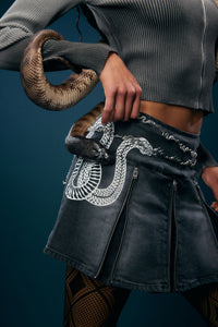 Dangerfield - Slithering Goth Skort - black