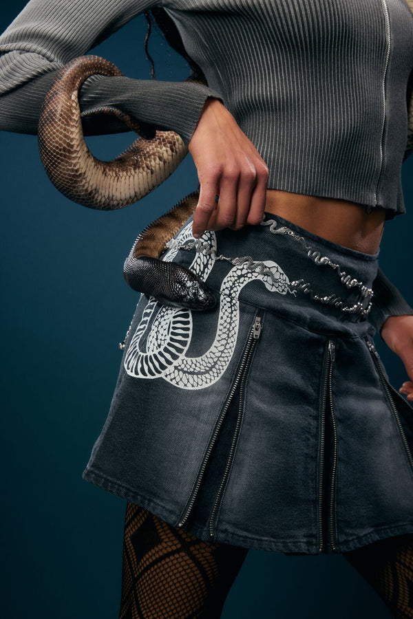 Dangerfield - Slithering Goth Skort - black