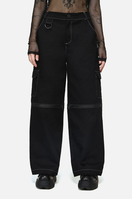 Dangerfield - Serpent Goth Cargo Pant - black