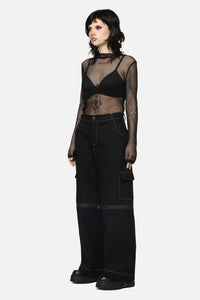 Dangerfield - Serpent Goth Cargo Pant - black