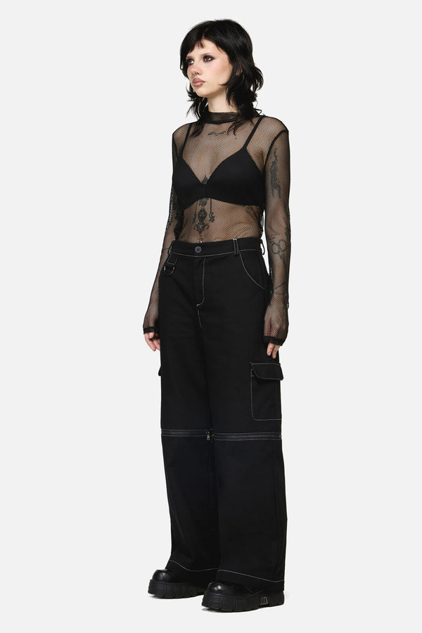 Dangerfield - Serpent Goth Cargo Pant - black