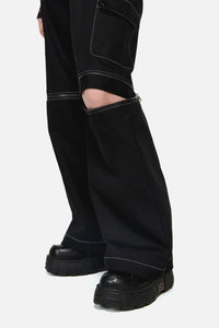 Dangerfield - Serpent Goth Cargo Pant - black