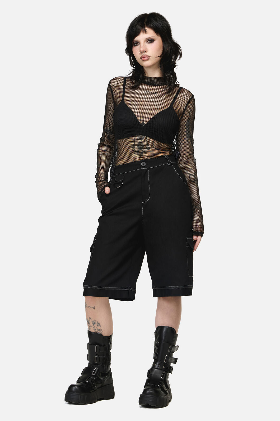 Dangerfield - Serpent Goth Cargo Pant - black