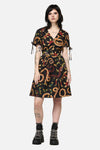 Dangerfield - Reptilian Print Dress - multi
