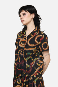 Dangerfield - Reptilian Print Blouse - multi