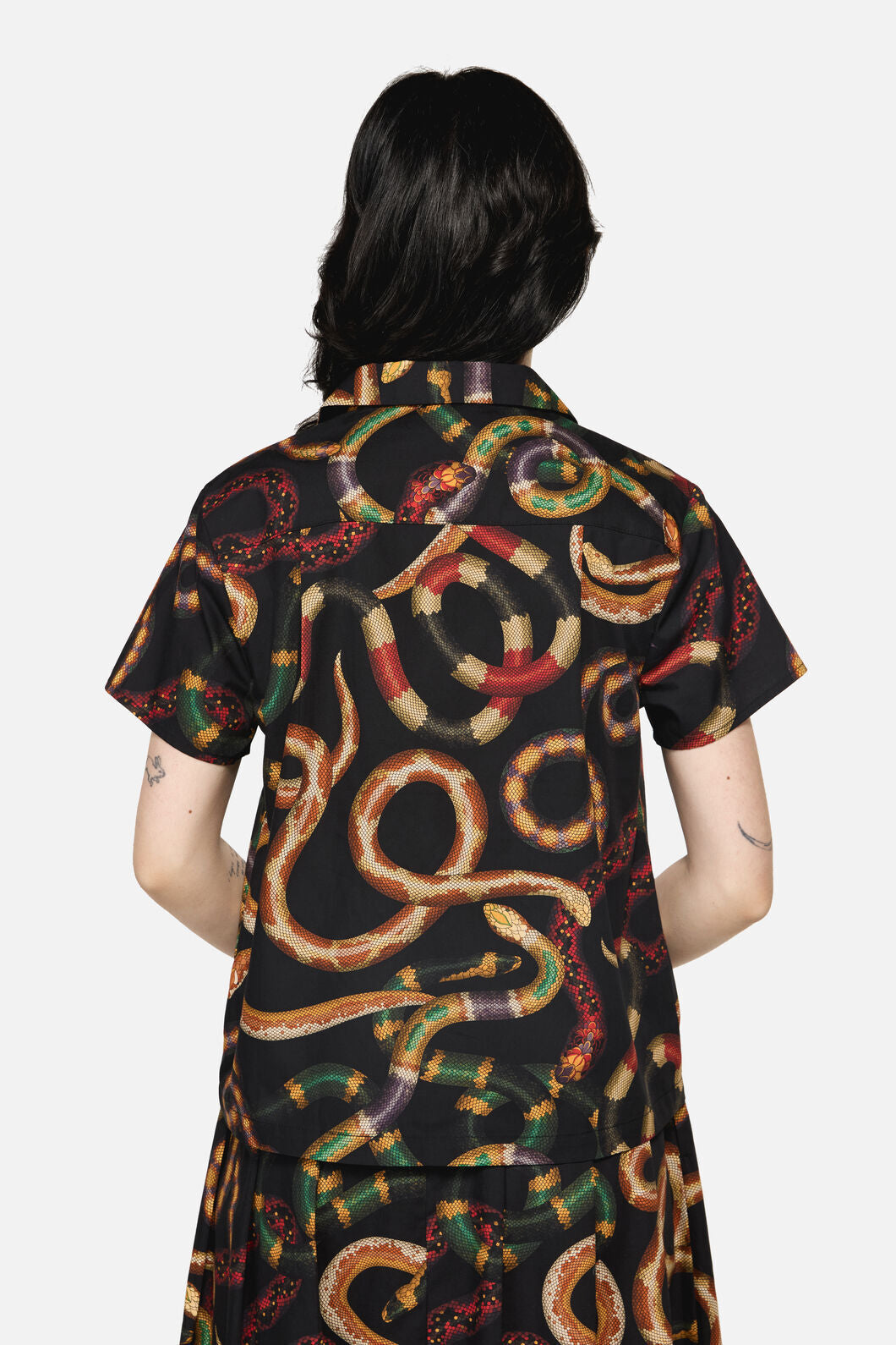 Dangerfield - Reptilian Print Blouse - multi