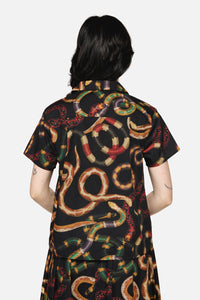 Dangerfield - Reptilian Print Blouse - multi