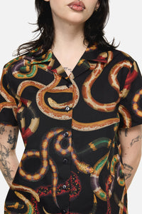 Dangerfield - Reptilian Print Blouse - multi