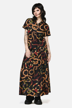 Dangerfield - Reptilian Print Blouse - multi