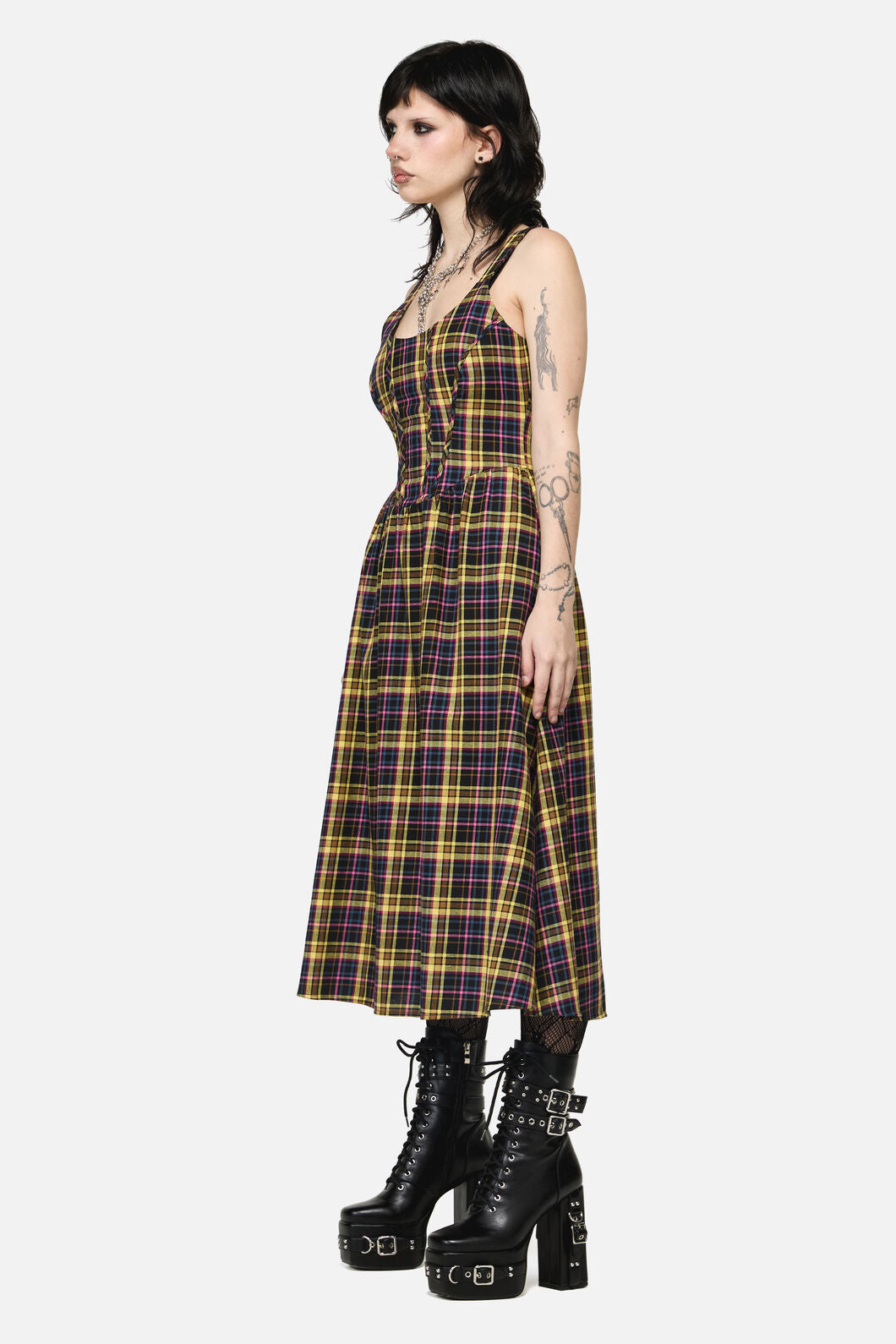 Dangerfield - Forest Dweller Tartan Dress - multi