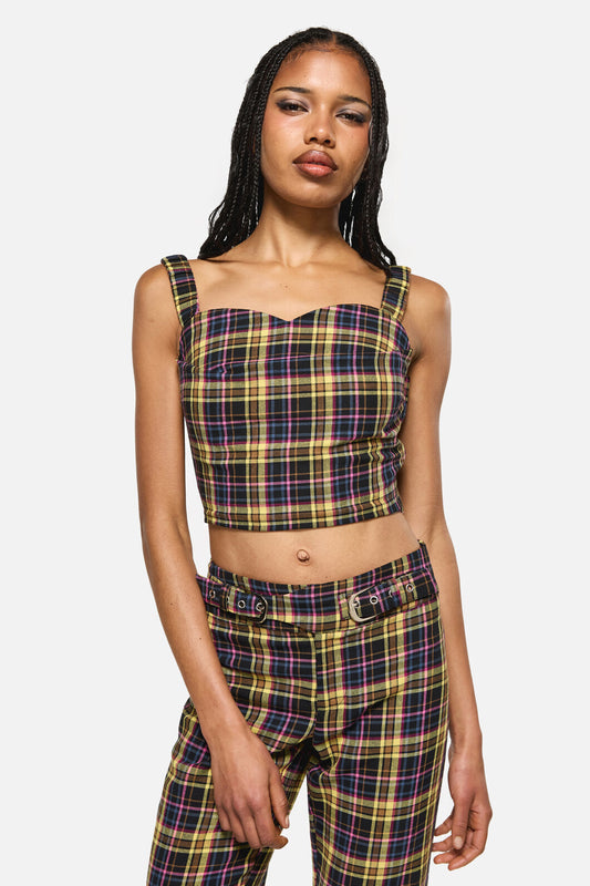 Dangerfield - Forest Dweller Tartan Corset - multi