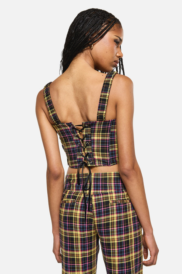 Dangerfield - Forest Dweller Tartan Corset - multi