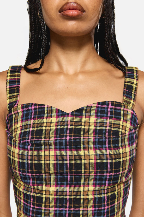 Dangerfield - Forest Dweller Tartan Corset - multi