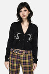 Dangerfield - Slithering Goth Cardigan - black