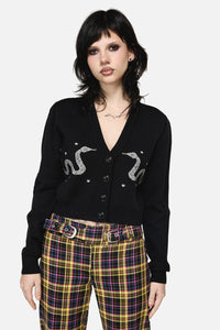 Dangerfield - Slithering Goth Cardigan - black
