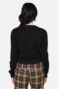 Dangerfield - Slithering Goth Cardigan - black