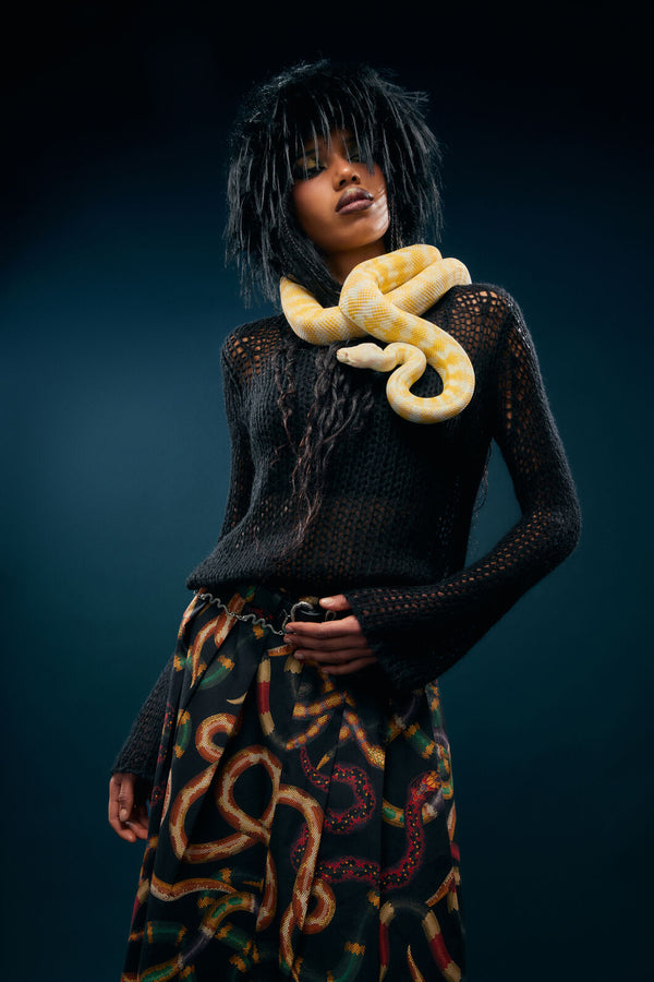Dangerfield - Serpent Goth Knit - black