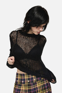 Dangerfield - Serpent Goth Knit - black