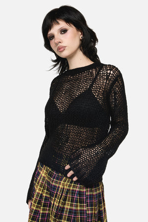 Dangerfield - Serpent Goth Knit - black