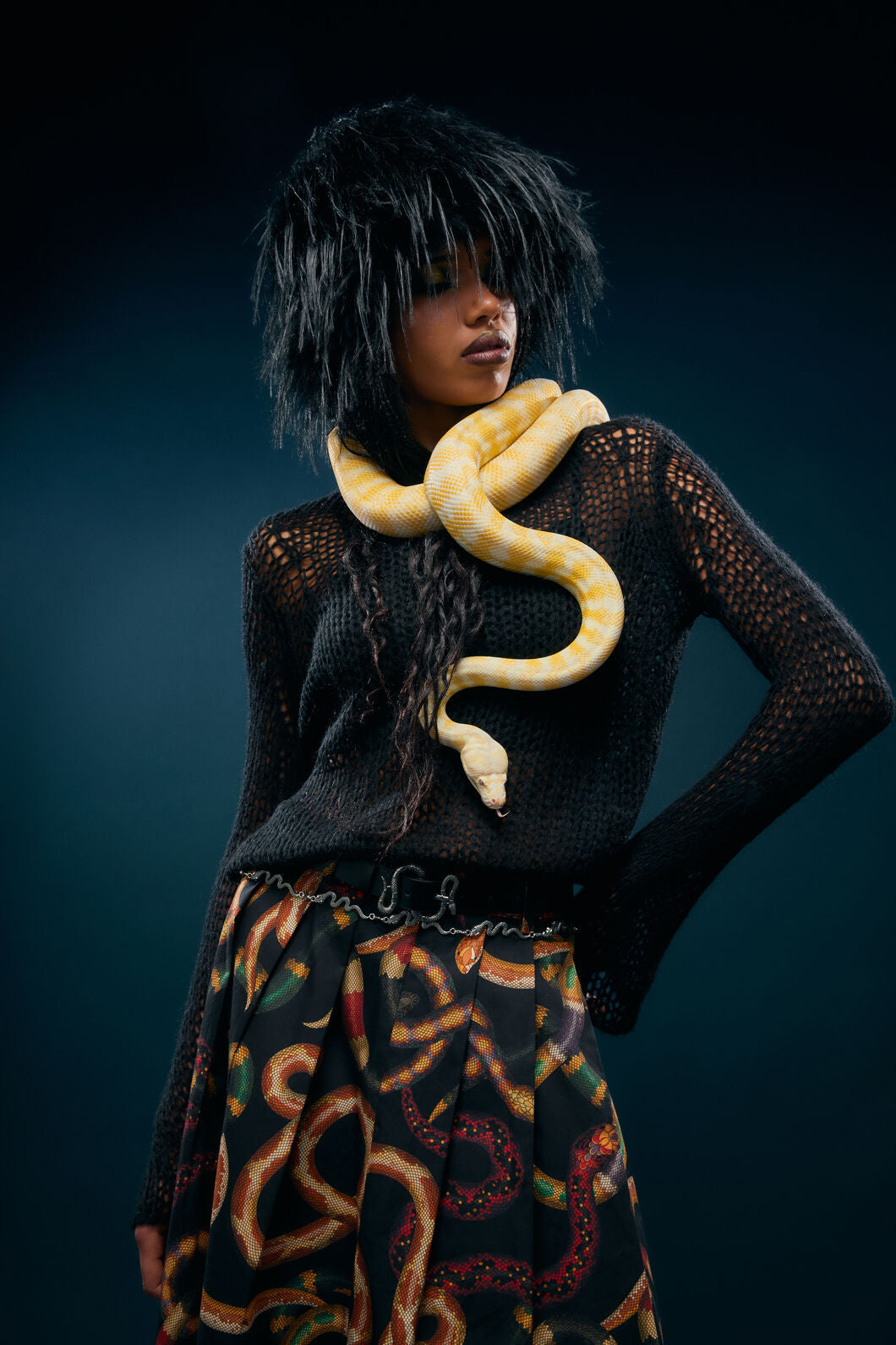 Dangerfield - Serpent Goth Knit - black