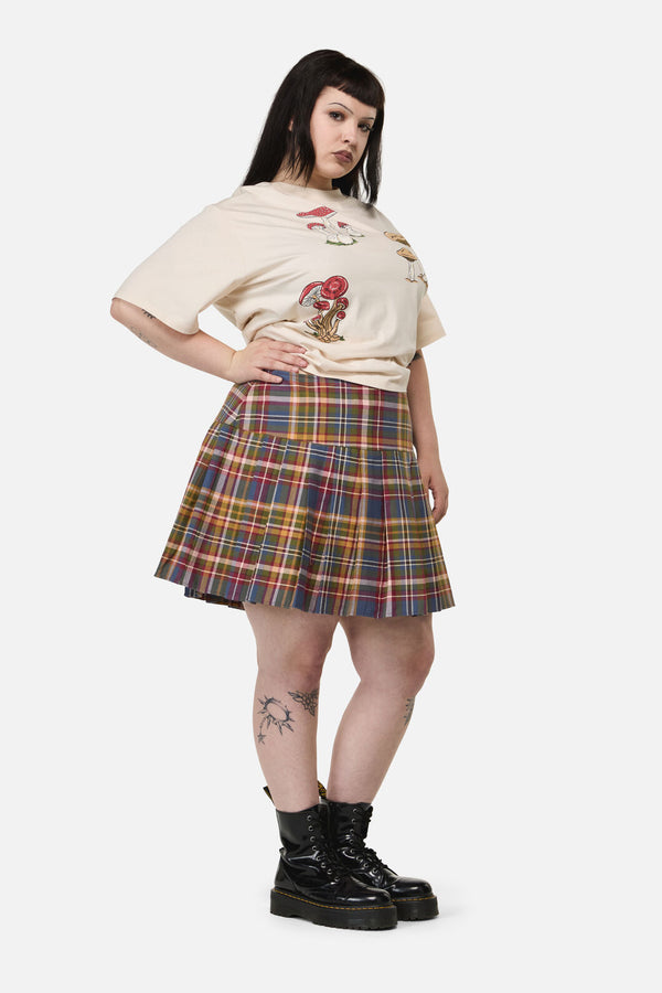 Dangerfield - Curve Alchemy Tartan Skort - multi