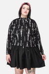 Dangerfield - Curve Dagger Goth Zip Cardigan - black