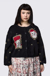 Dangerfield - Curve Official Portrait Cardigan - black