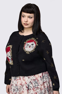 Dangerfield - Curve Official Portrait Cardigan - black