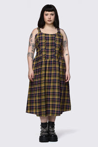 Dangerfield - Curve Forest Dweller Tartan Dress - multi