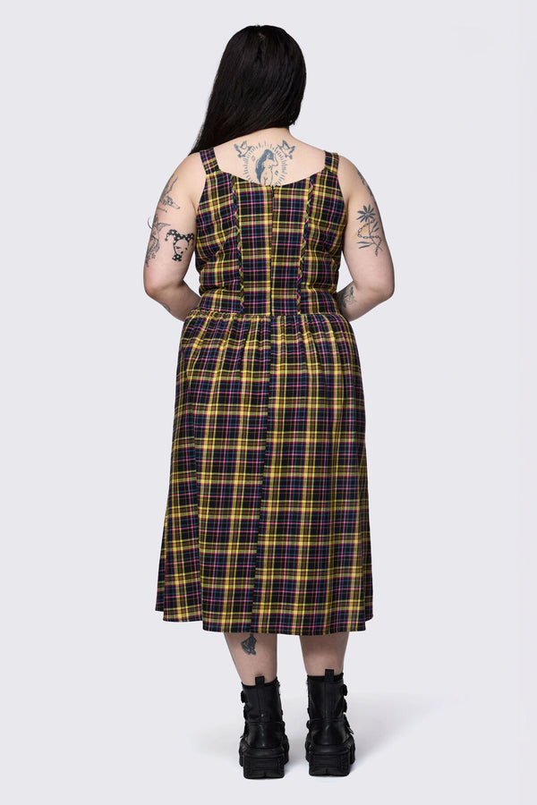 Dangerfield - Curve Forest Dweller Tartan Dress - multi