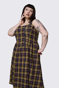 Dangerfield - Curve Forest Dweller Tartan Dress - multi