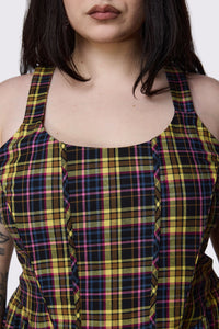Dangerfield - Curve Forest Dweller Tartan Dress - multi